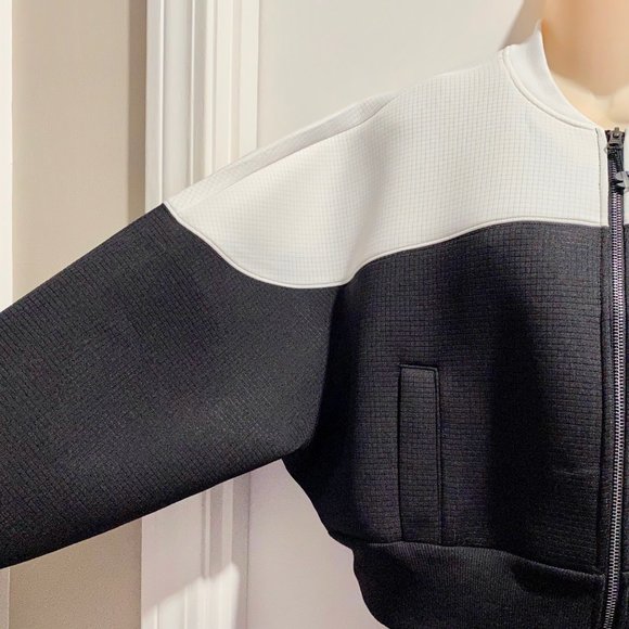 (6) - Sport Illustrated Oversized Cropped 90s Dolman Scuba Bomber Jacket… - Picture 5 of 13